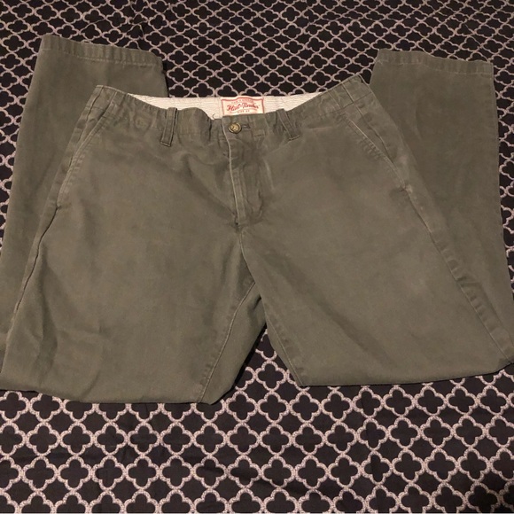 Flint and Tinder Pants Mens Sz 32 Chinos Straight Gray Made in USA B10
